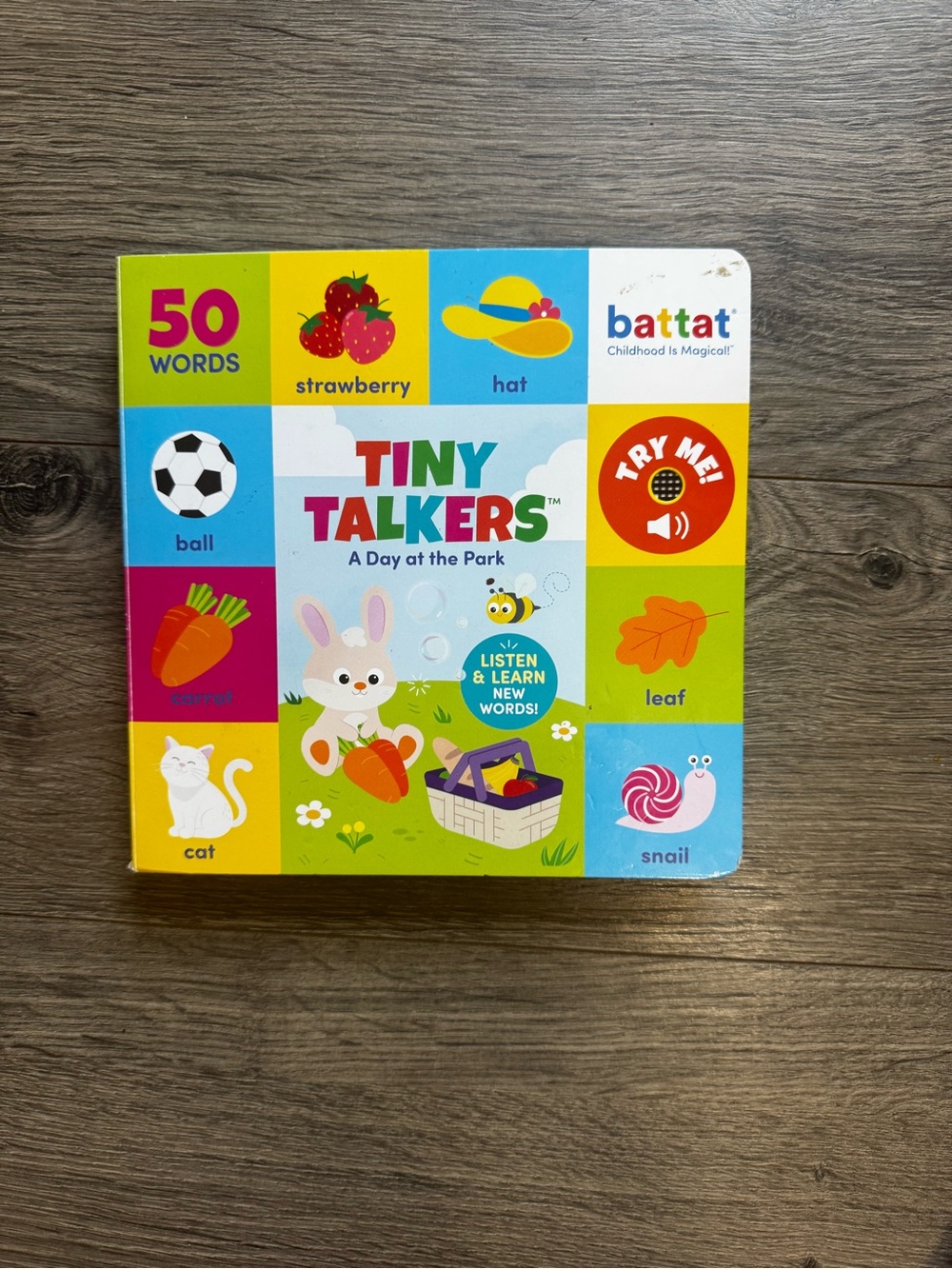Battat Tiny Talkers Interactive Board Book - Multi-Color